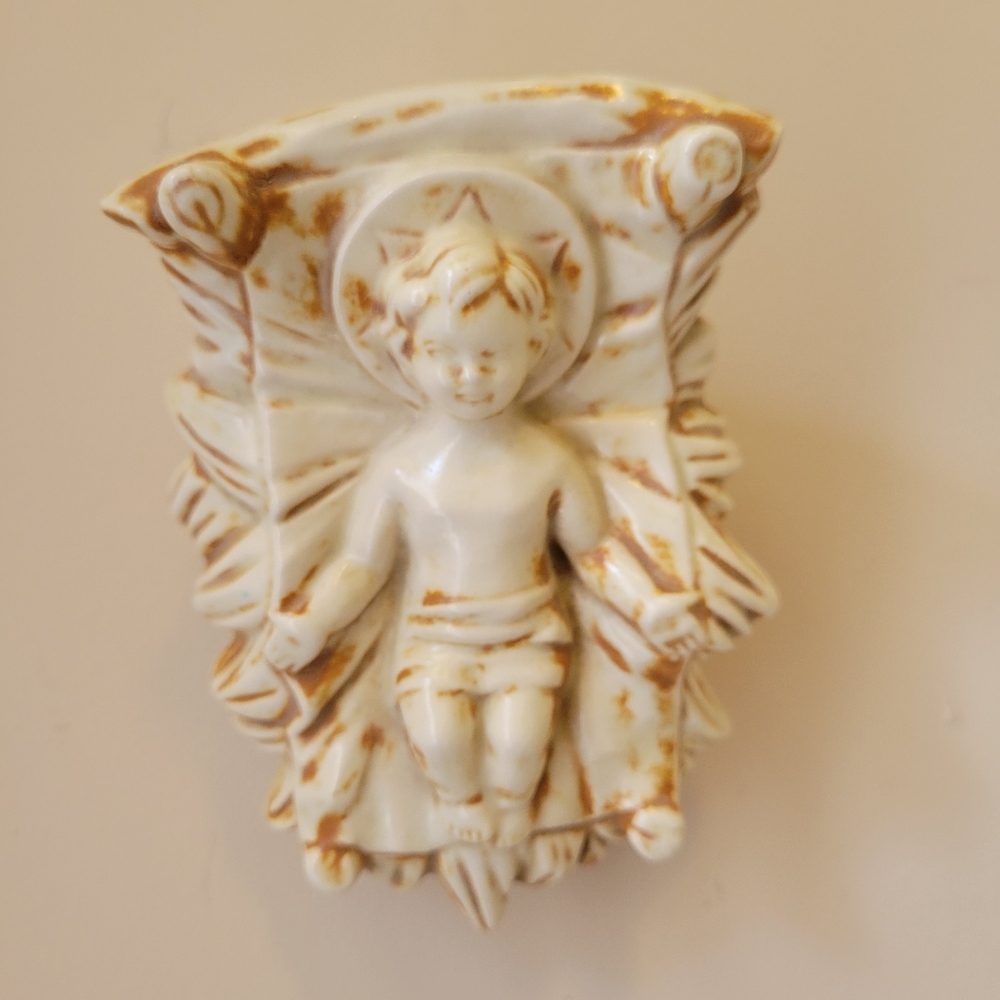 Vintage Ceramic Baby Jesus in ~ Hobbyist 1985 ~ Christmas ~ Religious ~ Sweet! - Picture 7 of 15